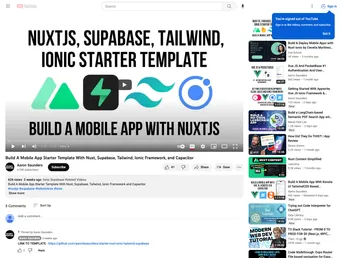 Starter Nuxt Ionic Tailwind Supabase screenshot