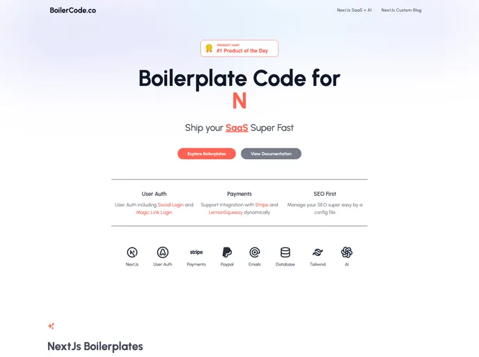 Boilercode.co screenshot