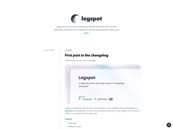 Logspot screenshot