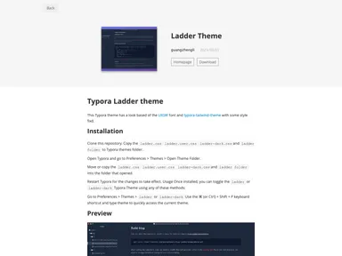 Typora Ladder Theme screenshot