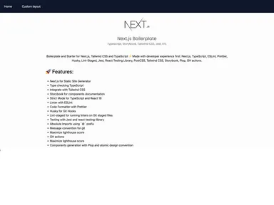 Nextjs Boilerplate screenshot