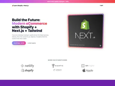 Shopify Next.js Tailwind screenshot