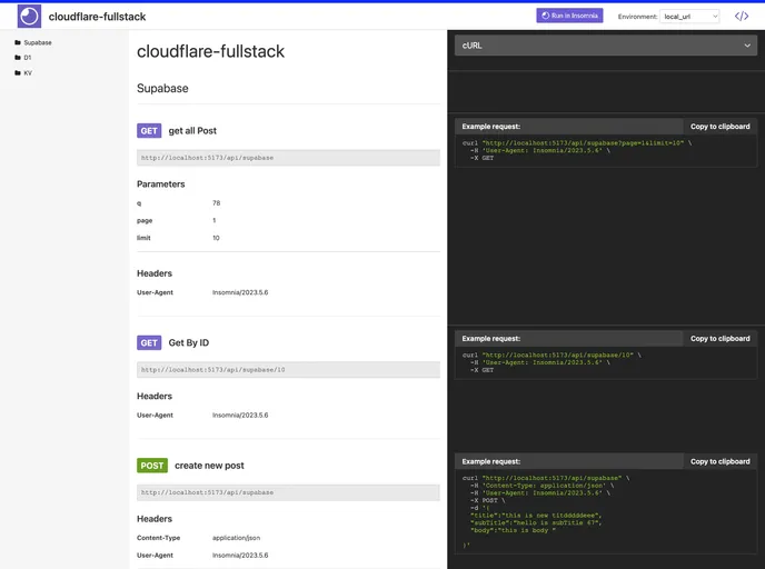 Sveltekit Cloudflare Fullstack screenshot