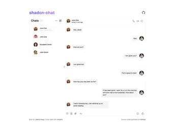 Shadcn Chat screenshot