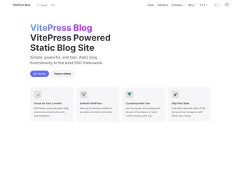 Vitepress Blog Theme screenshot