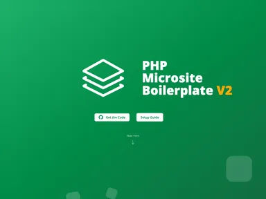 Php Microsite Boilerplate screenshot
