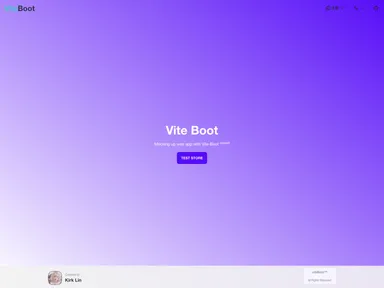 Boot Vue screenshot