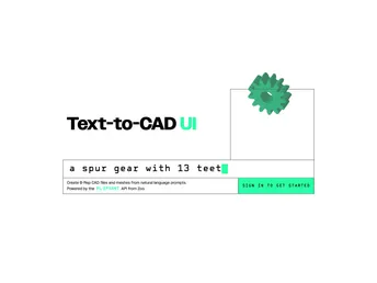 Text To Cad Ui screenshot