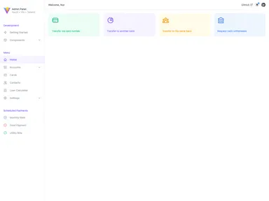 Admin Panel screenshot