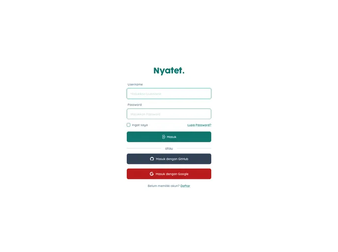 Nyatet App screenshot
