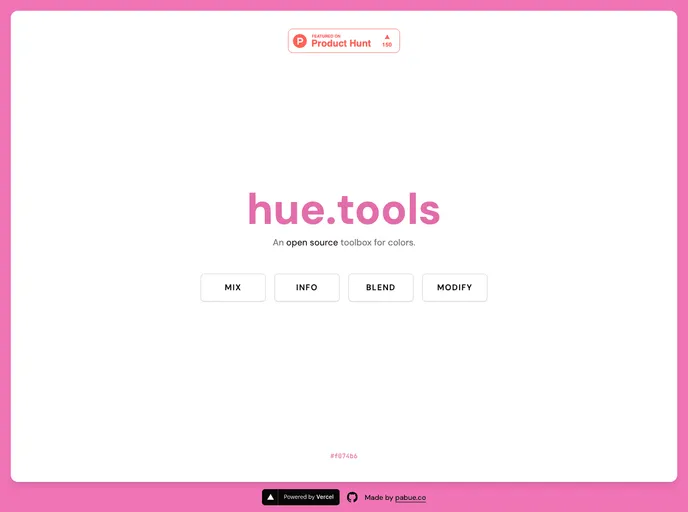 Hue.tools screenshot