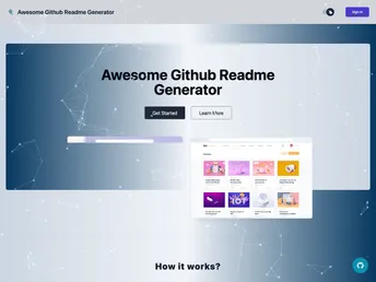 Awesome Github Readme Generator screenshot