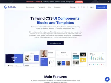 Tailwind Ui Components screenshot