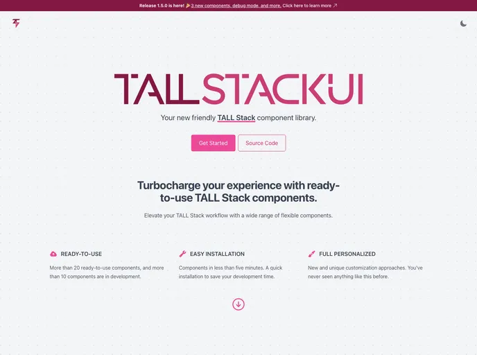 Tallstackui screenshot