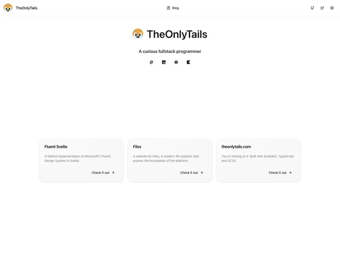 Theonlytails.com screenshot