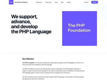 Thephp.foundation screenshot