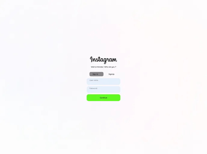 Instagram Nuxt3 screenshot