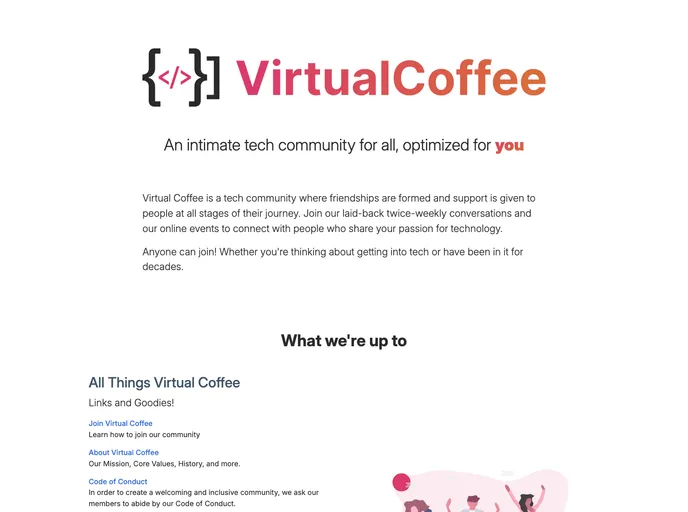 Virtualcoffee.io screenshot
