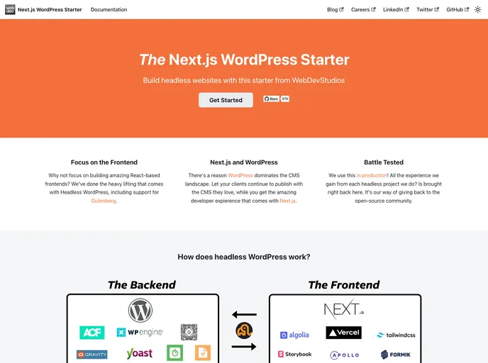 Nextjs Wordpress Starter screenshot