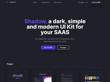 Shadow - Tailwind UI Kit screenshot